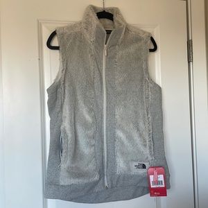 The North Face women’s furry fleece vest, size M